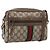 GUCCI GG Supreme Web Sherry Line Shoulder Bag PVC Beige 98 02 004
