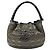 Christian Dior Borsa a tracolla Cannage Nylon Pelle Grigio Verde