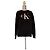 Calvin Klein Jeans Baumwoll-Sweatshirt - Schwarz