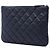 Clutch Chanel Blue Small Quilted Caviar O Case - vista 2