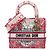 Dior Red DiorAmour Medium Embroidered Canvas Royale Lady D Lite