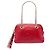 Borsa a tracolla Gucci Soho con catena e zip in pelle di vitello rossa
