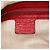 Borsa a tracolla Gucci Soho con catena e zip in pelle di vitello rossa - vista 5