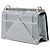 Dior Silver Small Metallic Patent Microcannage Diorama Flap - vista 2