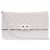 Cartera con cadena Valentino White Lambskin Free Rockstud Spike