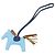 Hermès Blue Milo Lambskin Grigri Rodeo Bag Charm PM