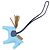 Hermès Blue Milo Lambskin Grigri Rodeo Bag Charm PM - vista 3