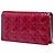 Clutch convertibile con catena Lady Dior in vernice rossa Cannage di Dior - vista 2