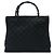 Bamboo Borsa Gucci in nylon GG nero con bambù