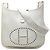 Hermès White Clemence Evelyne I GM