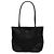 Prada Tessuto Tote mit Vitello-Besatz in Schwarz