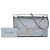 Diorama Wallet on Chain aus silbernem metallischem Lackleder mit Microcannage-Steppung - Ansicht 6