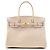 Hermès Beige Clemence Birkin Retourne 30