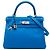 Hermès Blue Evercolor Kelly II Retourne 28