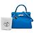 Hermès Blue Evercolor Kelly II Retourne 28 - vista 6