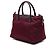 Borsa Satchel Prada in Tessuto con rifiniture in Saffiano rosso - vista 2