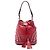 Prada Piccola Borsa Secchiello in Pelle di Vitello Morbida con Borchie Rossa