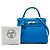 Hermès Blue Evercolor Kelly II Retourne 28 - vista 6