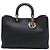 Borsa Diorissimo Dior in pelle di vitello martellata nera Large