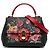 Borsa Lucia Dolce & Gabbana in vitello nero con stampa rose