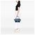 Trapèze Céline Borsa Trapeze Celine Blu in pelle di vitello drummed e camoscio Large - vista 5