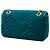 Borsa a tracolla Gucci GG Marmont Matelassé in velluto blu Medium - vista 2