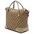 Borsa Tote Gucci Bree Fold Over Medium in tela GG beige - vista 2