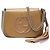 Gucci Brown Small Patent Soho Chain Flap Crossbody
