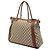 Borsa Tote Convertibile Gucci Bella in Canvas GG Beige - vista 2