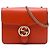 Gucci Orange Small Dollar Calfskin Interlocking G Crossbody