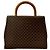Céline Borsa a mano Celine Brown Macadam Coated Canvas Medallion - vista 2