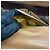 Céline Borsa a mano Celine Brown Macadam Coated Canvas Medallion - vista 4