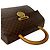 Céline Borsa a mano Celine Brown Macadam Coated Canvas Medallion - vista 7