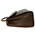Céline Borsa a mano Celine Brown Macadam Coated Canvas Medallion - vista 8