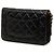 Chanel Wallet On Chain aus schwarzem gestepptem Lammleder CC - Ansicht 2