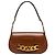 Borsa a tracolla Vlogo in pelle marrone Medium Valentino