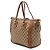 Borsa Satchel Gucci Beige Medium GG Canvas con charm - vista 2