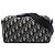 Borsa Lingot 22 in tela Oblique blu Dior
