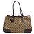 Borsa tote Gucci Princy in canvas GG beige
