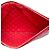 Clutch Chanel Red Large Quilted Lambskin O Case - vista 4