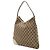 Gucci New Britt Hobo in canvas GG beige - vista 2