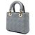 Dior Gray Small Lambskin Cannage MyABCDior Lady Dior - vista 2