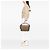 Borsa a tracolla Gucci Bella Medium in tela GG beige - vista 6