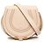 Chloé Marcie Saddle Crossbody in pelle grana Small Marrone