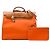 Hermès Orange Toile Herbag Zip 39 - vista 6