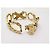 Céline BRACCIALE VINTAGE CELINE DORATO MAGLIE ARTICOLATE INTRECCIATE CATENA GOURMETTE BANGLE - vista 16