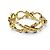 Céline BRACCIALE VINTAGE CELINE DORATO MAGLIE ARTICOLATE INTRECCIATE CATENA GOURMETTE BANGLE - vista 2