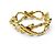 Céline BRACCIALE VINTAGE CELINE DORATO MAGLIE ARTICOLATE INTRECCIATE CATENA GOURMETTE BANGLE - vista 4