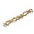 Céline BRACCIALE VINTAGE CELINE DORATO MAGLIE ARTICOLATE INTRECCIATE CATENA GOURMETTE BANGLE - vista 6