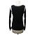 NUOVO TOP CHANEL NERO 38 M LOGO CC IN COTONE E CASHMERE - vista 3